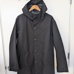 UNIQLO MEN BLOCKTECH HOODED COAT (Black S: Large) (2020 SEASON)